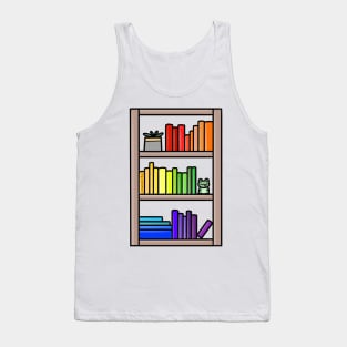 Subtle Gay Pride Bookcase Tank Top